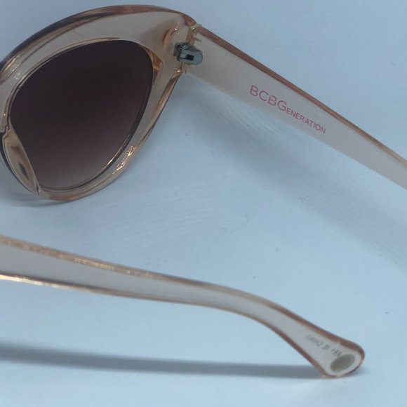 BCBGeneration Square Cat Eye Sunglasses in Blush Crystal - Picture 3 of 11